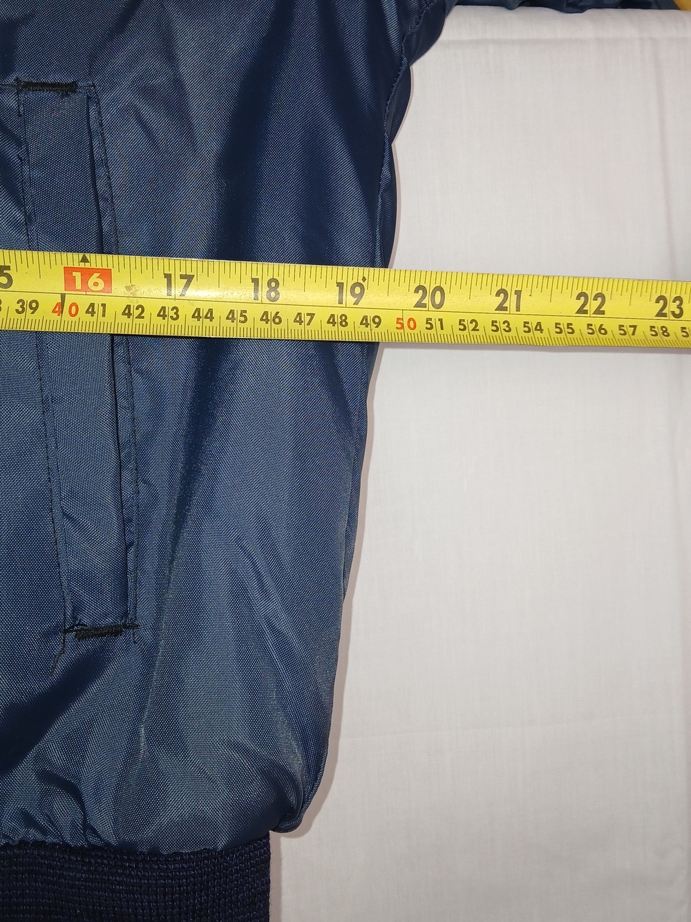 Vintage Men's Navy Blue Nylon Flight Jacket - Size Medium‎ - Picture 10 of 10